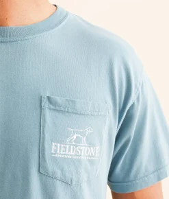 Fieldstone Retriever Splash T-Shirt Ice Blue Clearance