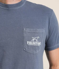 Tops|Graphic T-Shirts | Fieldstone Retrievers Watch T-Shirt Denim
