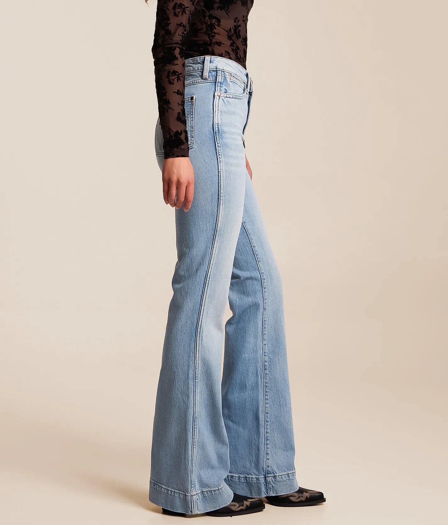 Jeans|Bottoms | Wrangler® Retro Bailey High Rise Trouser Stretch Jean Kelsey