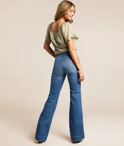 Wrangler® Retro Bailey High Rise Trouser Stretch Jean Mina Clearance