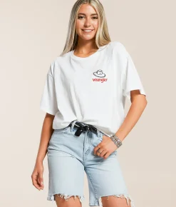 Wrangler® Retro Cowboy Oversized T-Shirt Bright White