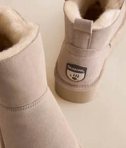 Shoes | Bearpaw Retro Daisy Platform Leather Ankle Boot Mushroom