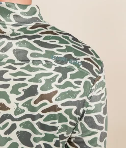 BURLEBO Performance Pullover Retro Duck Camo Hot