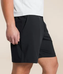 BURLEBO Retro Duck Stretch Walkshort Matte Black Sale