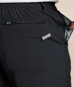 BURLEBO Retro Duck Stretch Walkshort Matte Black Sale