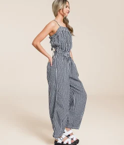 Rompers & Jumpsuits | Free People Retro Heatwave Jumpsuit Black Combo