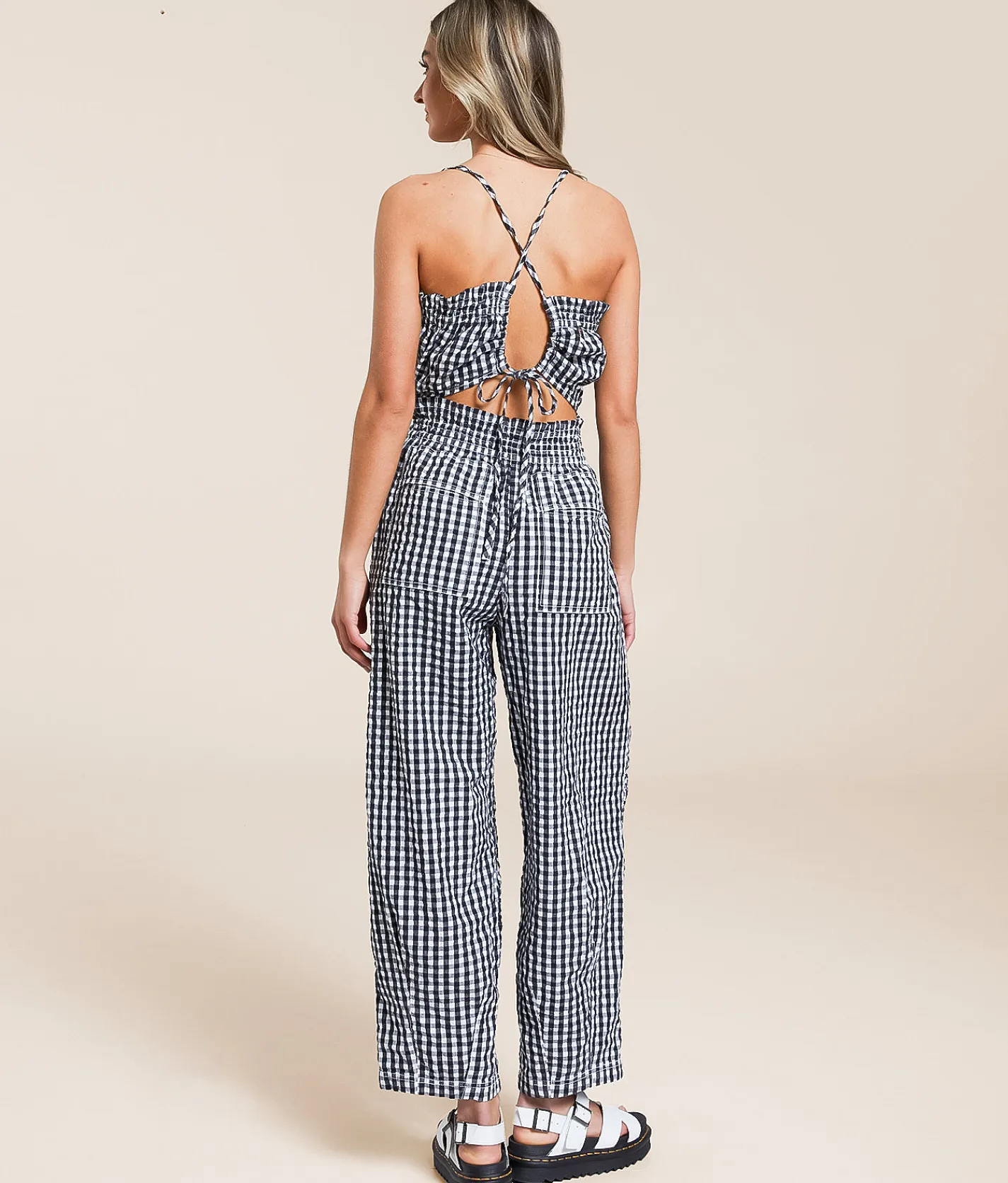 Rompers & Jumpsuits | Free People Retro Heatwave Jumpsuit Black Combo