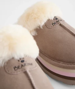 Shoes | Bearpaw Retro Loki Leather Slipper Stone