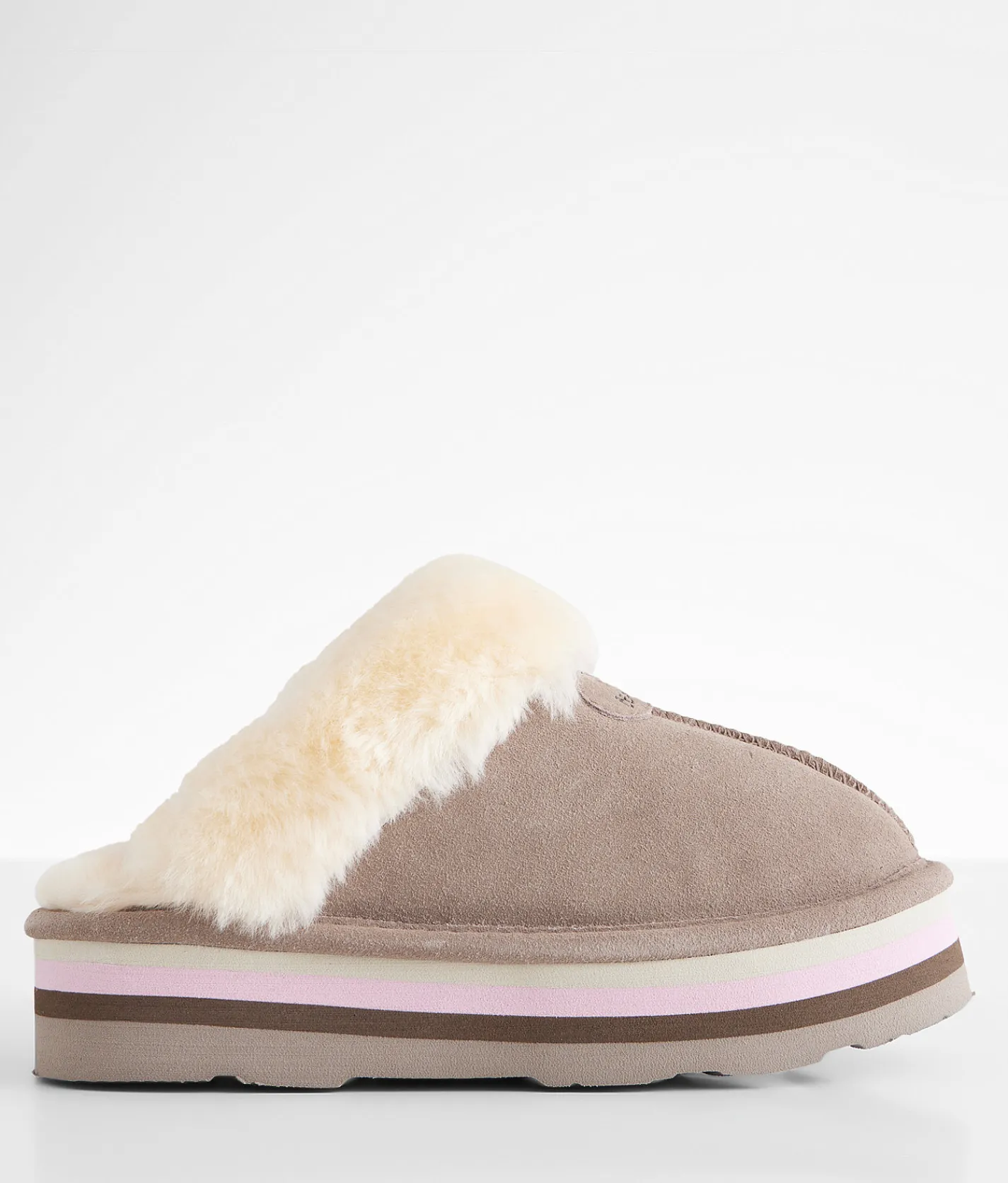 Shoes | Bearpaw Retro Loki Leather Slipper Stone