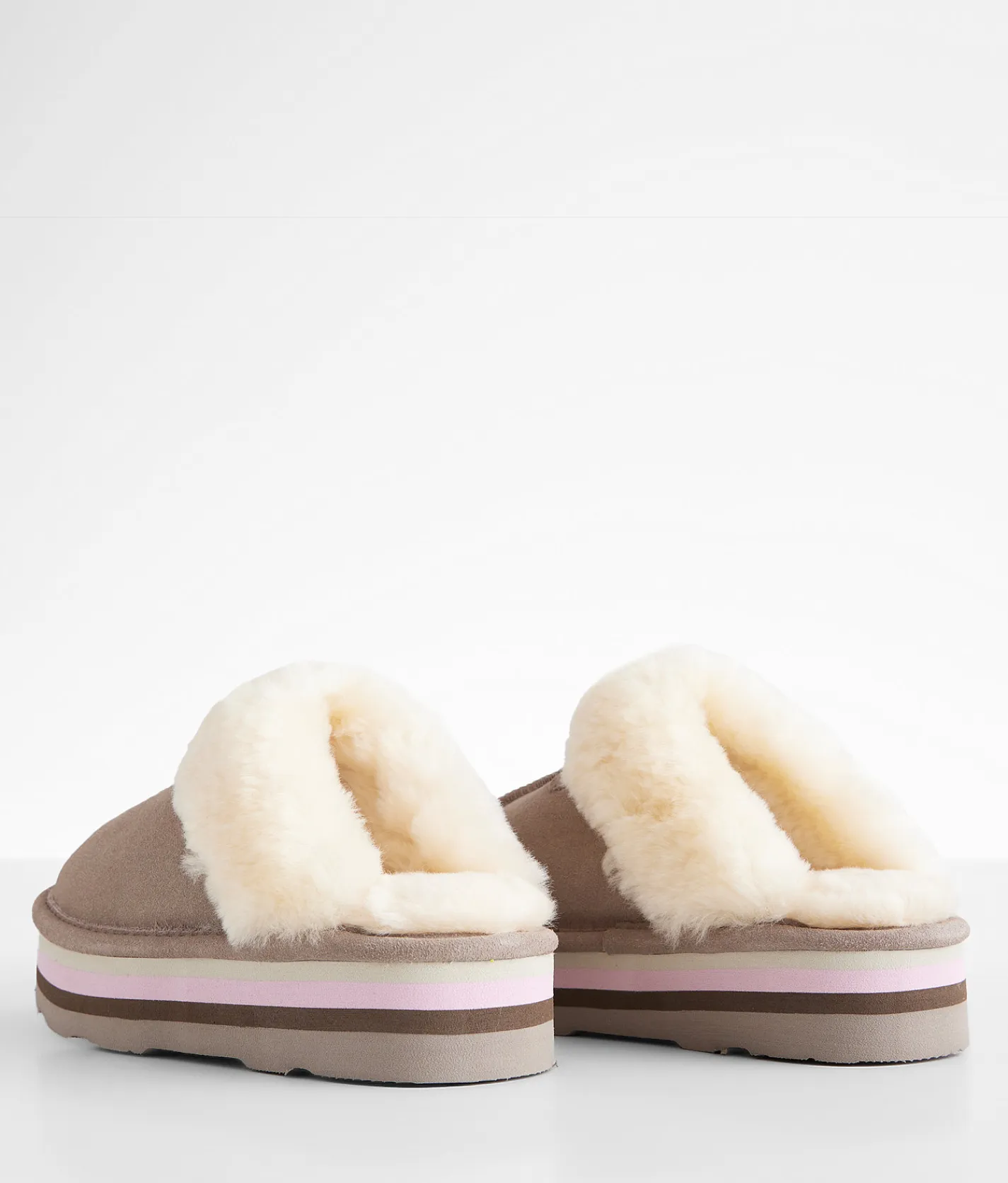 Shoes | Bearpaw Retro Loki Leather Slipper Stone