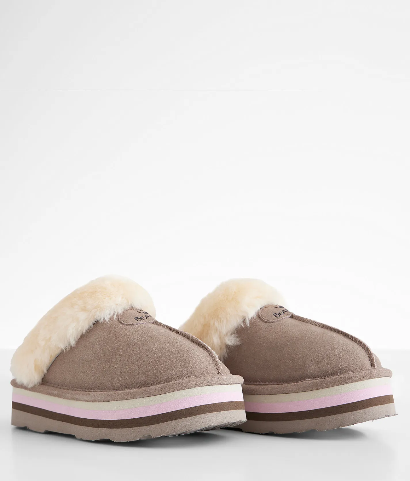 Shoes | Bearpaw Retro Loki Leather Slipper Stone