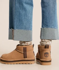 Shoes | Bearpaw Retro October Leather Ankle Boot Iced Coffee Multi