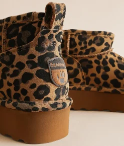 Shoes | Bearpaw Retro Shorty Exotic Leather Ankle Boot Tobacco Leopard