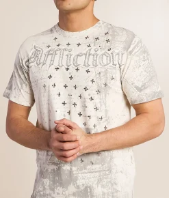 Affliction Retrospect T-Shirt Vintage White Hot