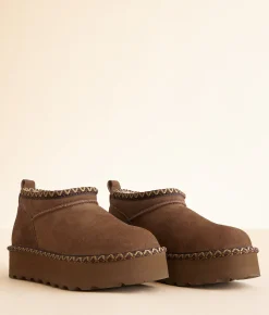 Bearpaw Retro Super Shorty Deco II Leather Ankle Boot Cocoa Online