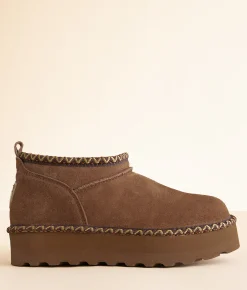 Bearpaw Retro Super Shorty Deco II Leather Ankle Boot Cocoa Online