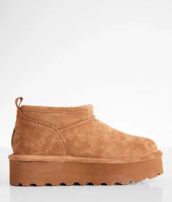 Shoes | Bearpaw Retro Super Shorty Platform Leather Ankle Boot Earth