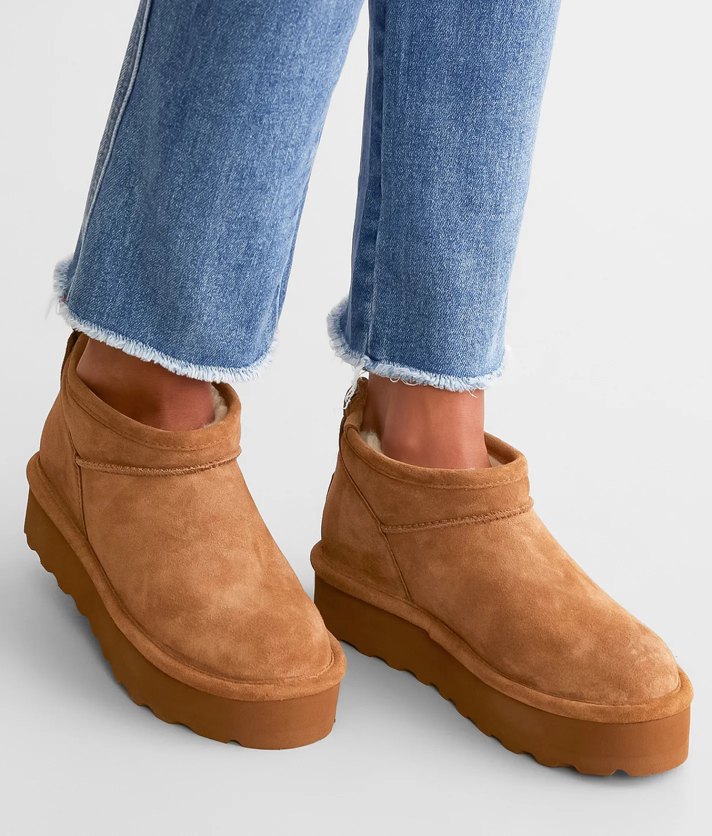Shoes | Bearpaw Retro Super Shorty Platform Leather Ankle Boot Earth