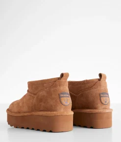 Shoes | Bearpaw Retro Super Shorty Platform Leather Ankle Boot Earth