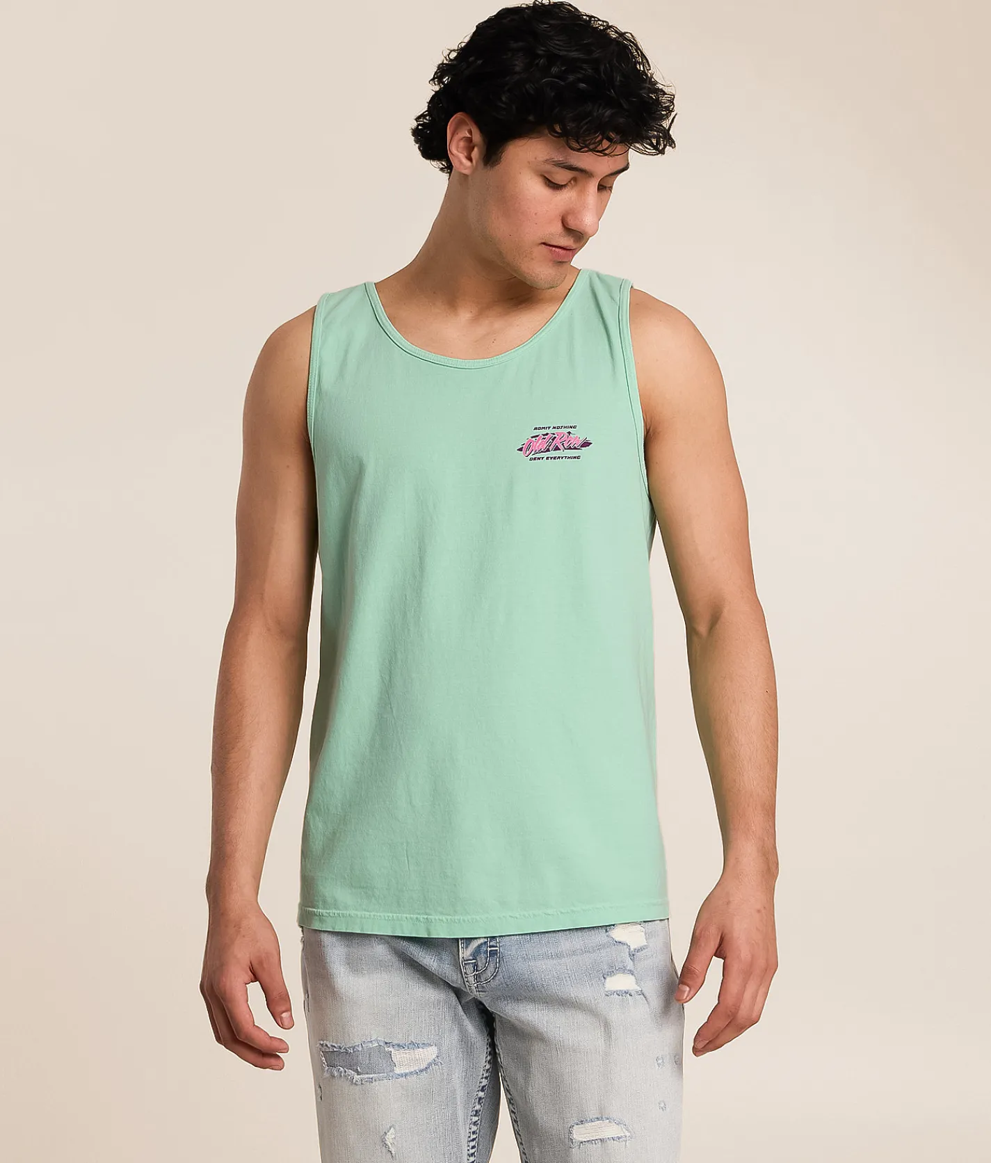 Old Row Retro Triangle 2.0 Tank Top Island Reef Clearance