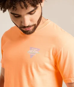 Tops|Graphic T-Shirts | Old Row Retro Triangle 2.0 T-Shirt Neon Cantaloupe