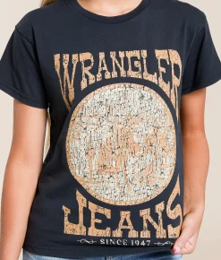 Wrangler® Retro T-Shirt Jet Black Acid Wash Sale