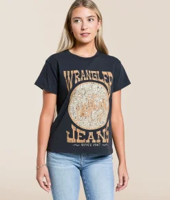 Wrangler® Retro T-Shirt Jet Black Acid Wash Sale
