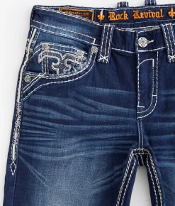 Rock Revival Jeans|Bottoms | Rock Revival Reuben Straight Stretch Jean Reuben J202