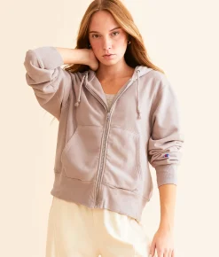 Tops|Activewear | Champion® Reverse Weave Stadium Hoodie Washed Evening Blush