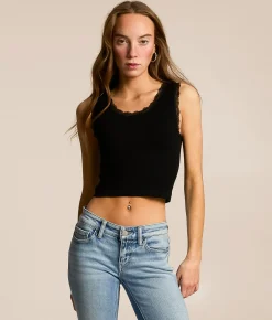FITZ + EDDI Reversible Ribbed Brami Black Discount