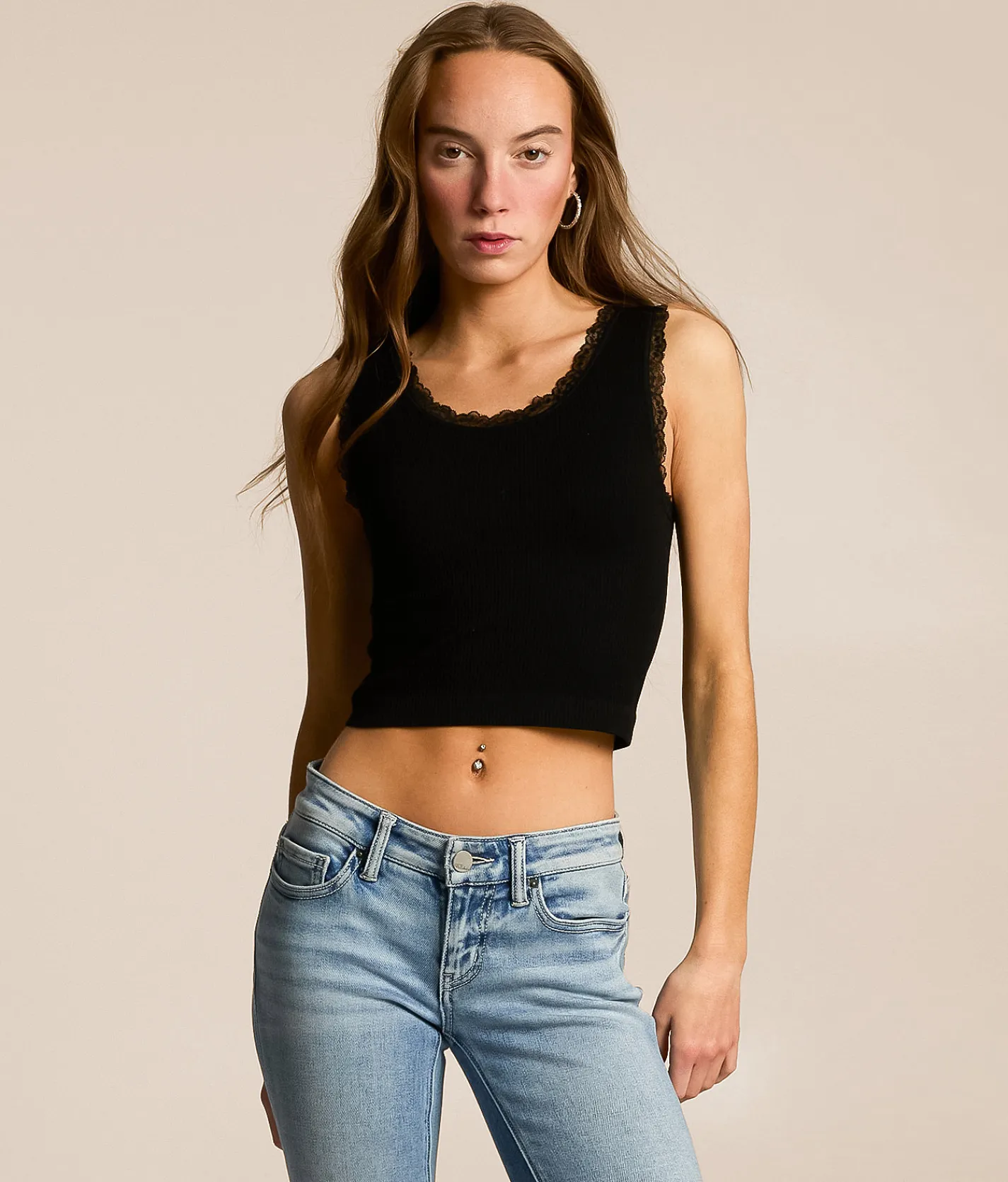 FITZ + EDDI Reversible Ribbed Brami Black Discount