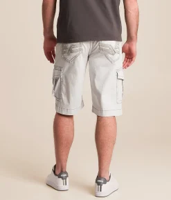 Bottoms|Shorts | Salvage Revolt Cargo Stretch Short Quiet Grey