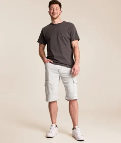 Bottoms|Shorts | Salvage Revolt Cargo Stretch Short Quiet Grey
