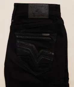 Bottoms|Shorts | Salvage Revolt Cargo Stretch Short Rinse Black