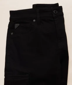 Bottoms|Shorts | Salvage Revolt Cargo Stretch Short Rinse Black