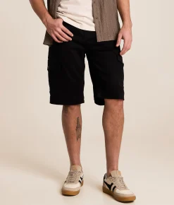 Bottoms|Shorts | Salvage Revolt Cargo Stretch Short Rinse Black