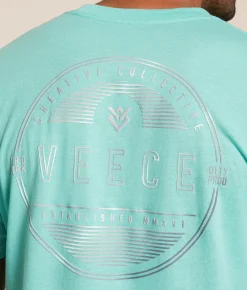 Veece Revolution T-Shirt Aqua Sky White Online