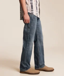 Rock & Roll Denim Revolver Straight Stretch Jean Medium Wash 202 Hot