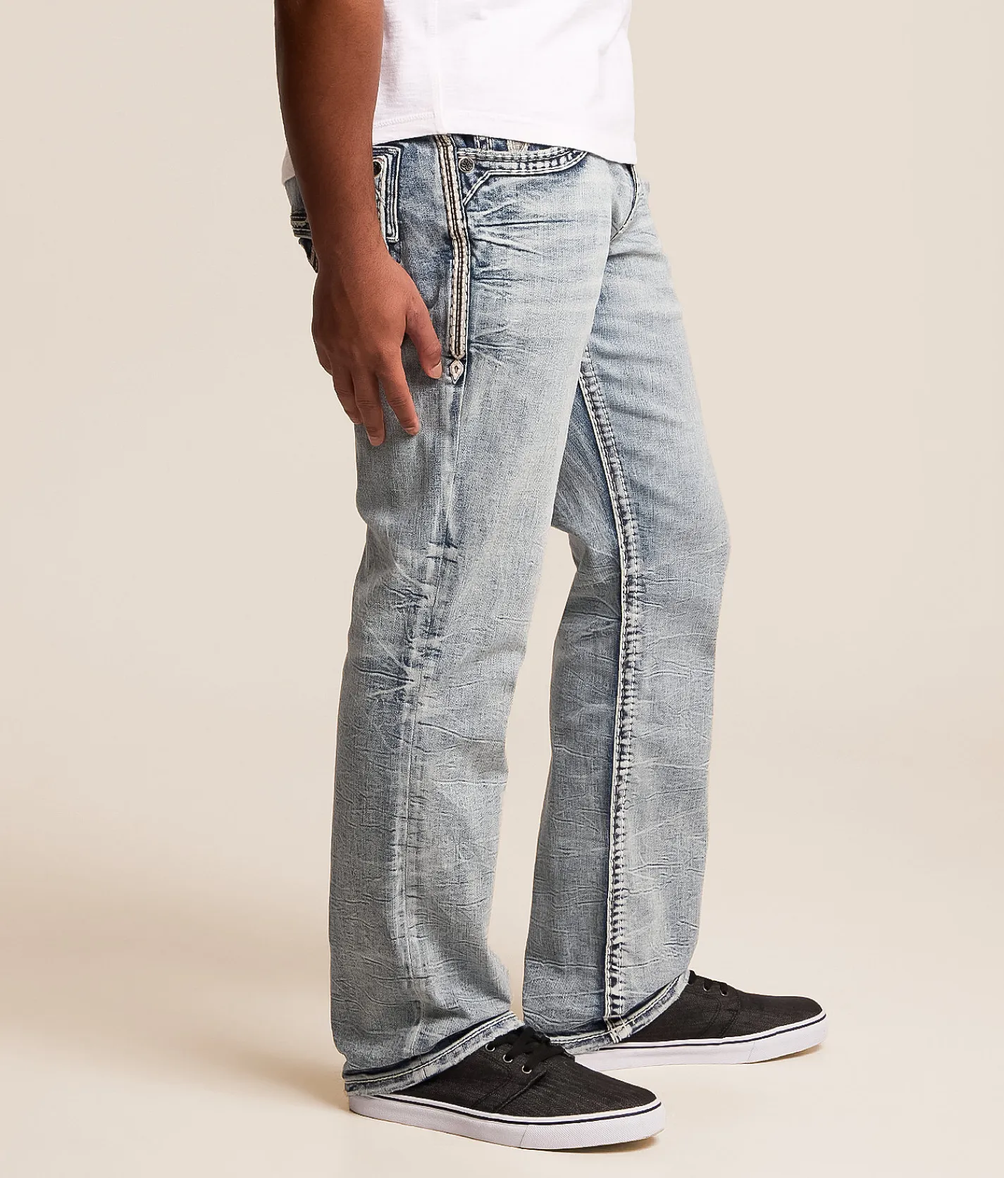 Rock Revival Rhett Relaxed Taper Stretch Jean Rhett EQ213 New