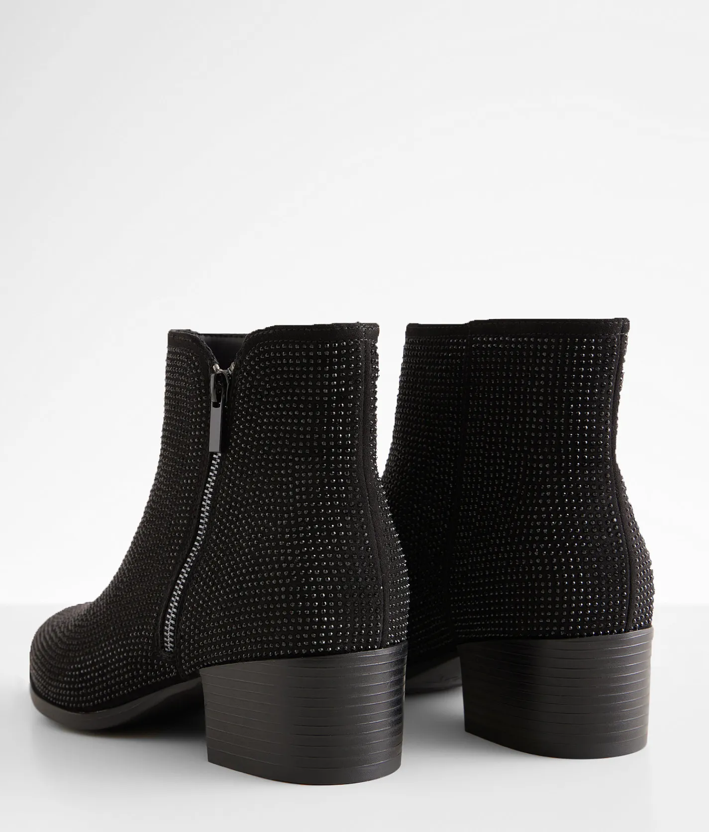 Mia Rhinestone Ankle Boot Black Clearance