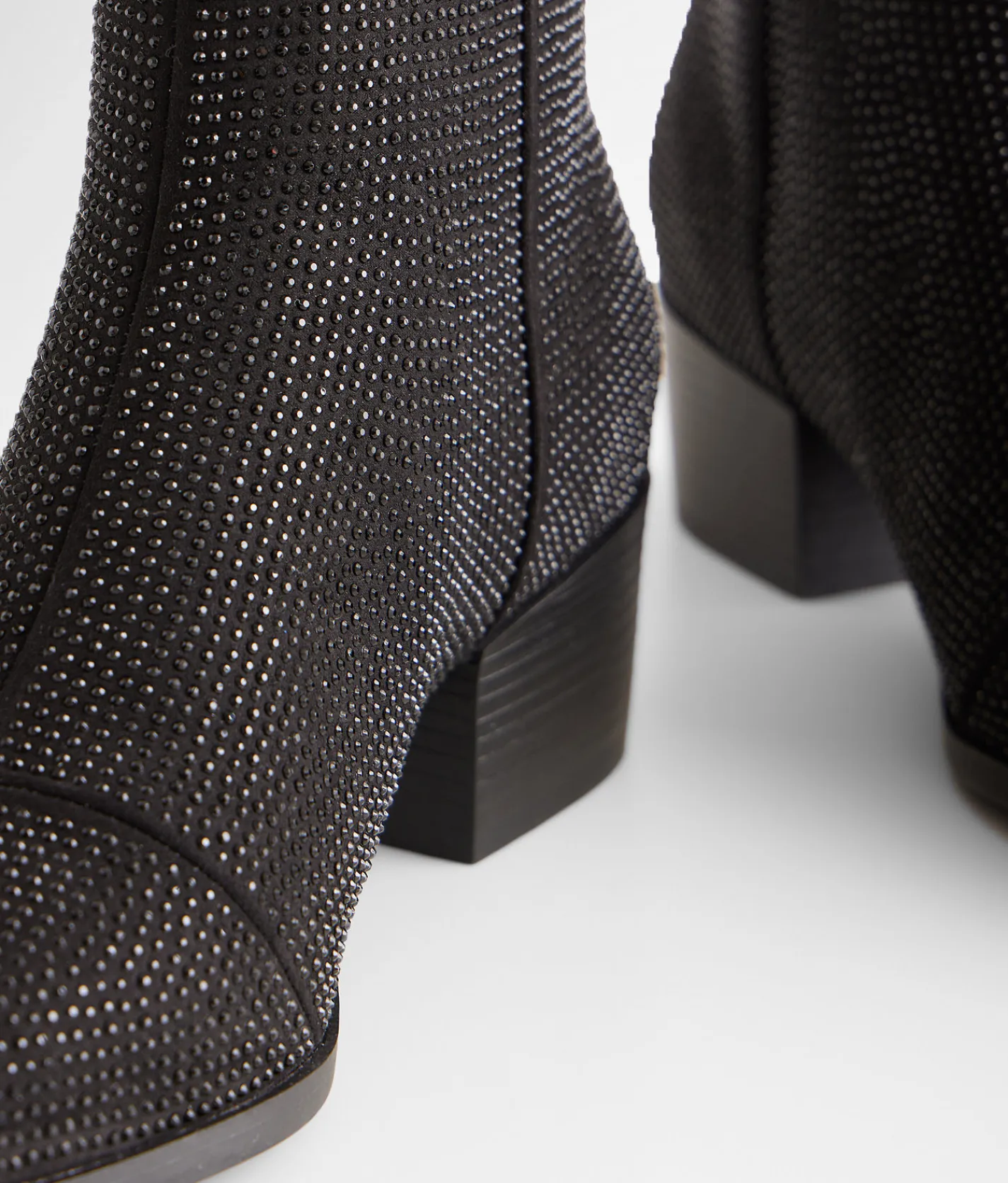 Mia Rhinestone Ankle Boot Black Clearance