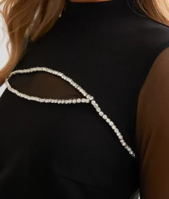 Tops | red by BKE Rhinestone Cut-Out Top Black