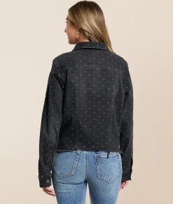 Tops|Coats & Jackets | HIDDEN Rhinestone Denim Stretch Jacket Washed Black