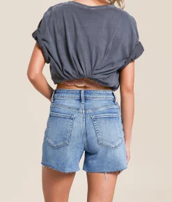 Bottoms|Shorts | Lovervet Rhinestone High Rise Stretch Short Rambler
