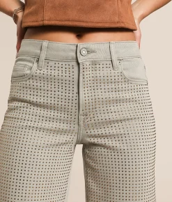 Jeans|Bottoms | HIDDEN Rhinestone Logan Dad Stretch Jean Gravel Rhinestone