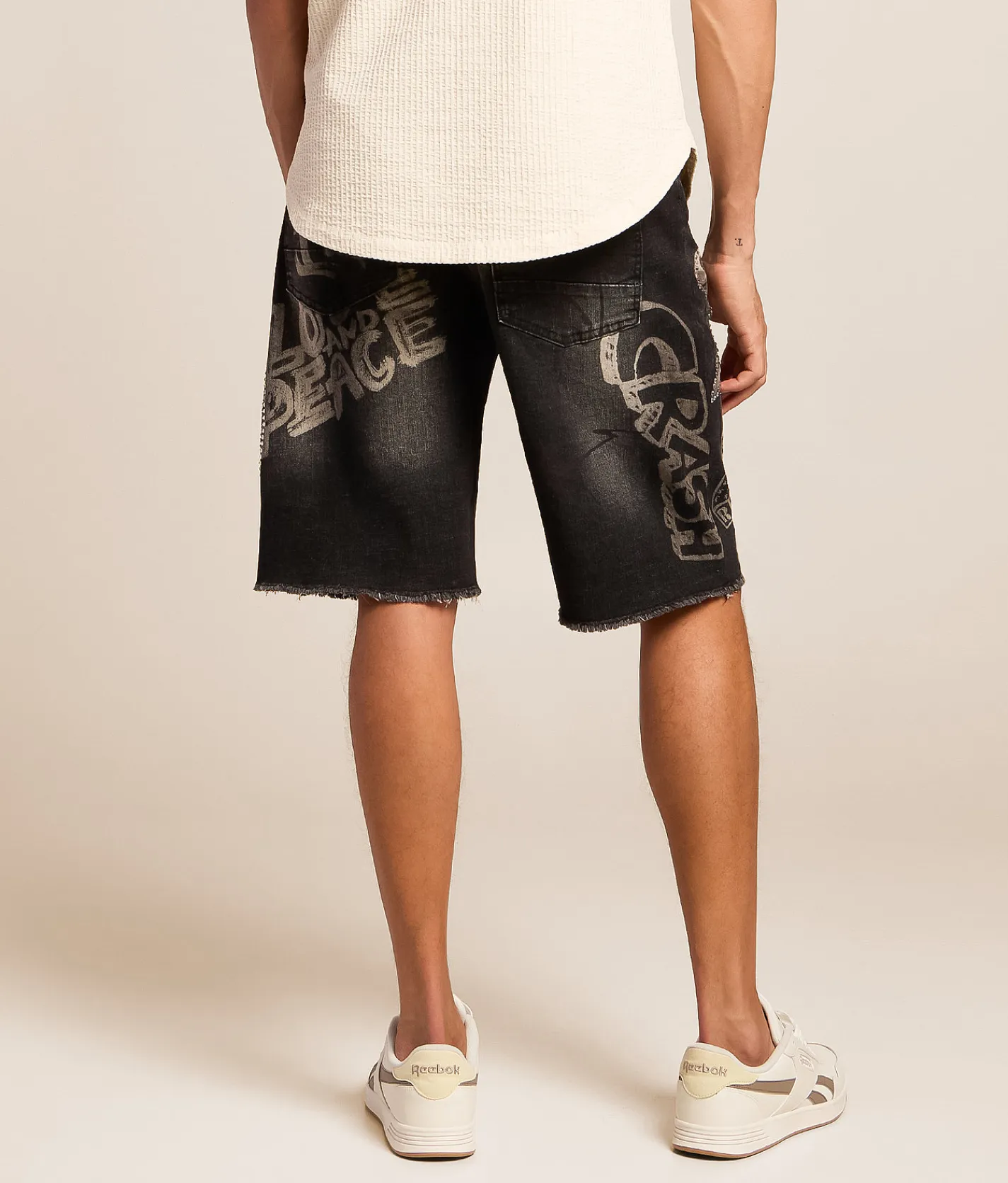 Bottoms|Shorts | Smoke Rise® Rhinestone Stretch Short Molten Black