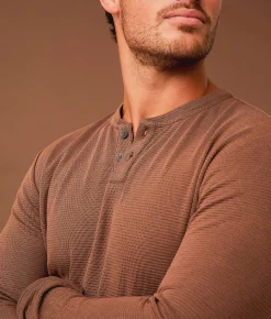 Tops | Outpost Makers Ribbed Henley Myristica