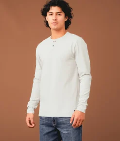 Outpost Makers Ribbed Henley Sharkfin Clearance