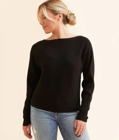 Double Zero Ribbed Knit Sweater Cream Sale