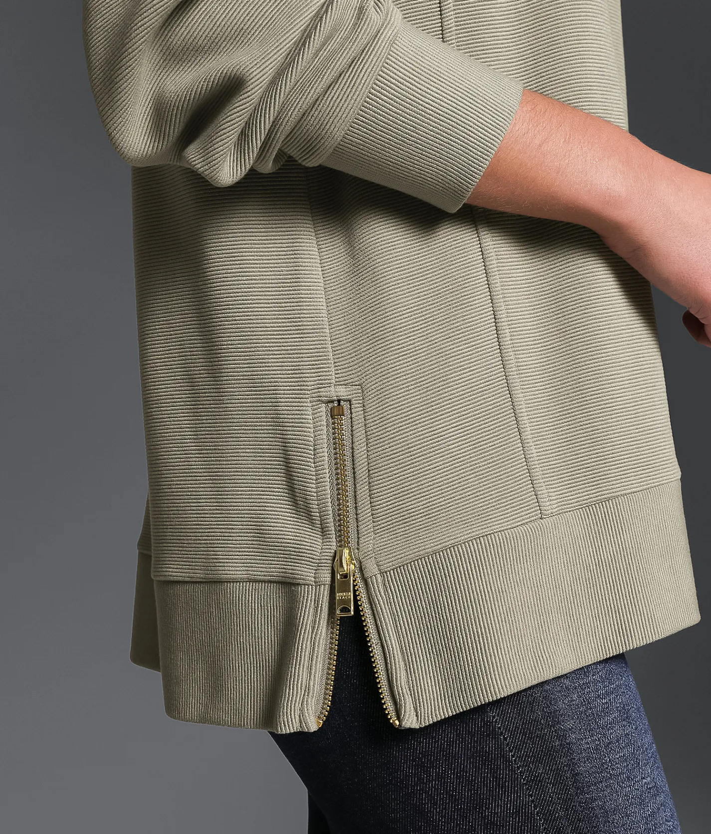 Tops | Buckle Black Ribbed Pullover Vetiver